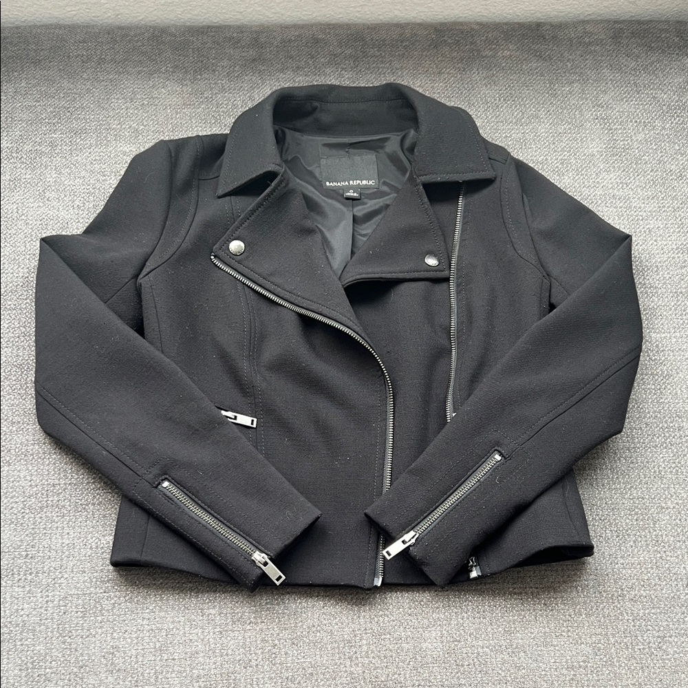 Banana Republic Black Leather Jacket